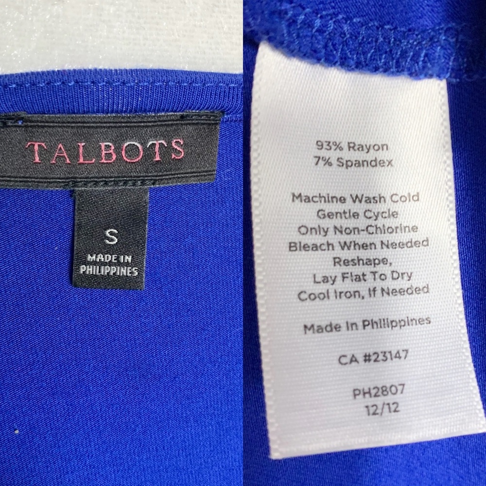 Talbots Sleeveless Royal blue dress - Picture 5 of 5